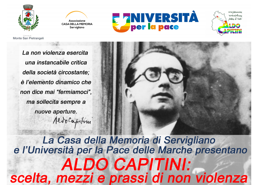 Convegno. Aldo Capitini: scelta, mezzi e prassi di non violenza
