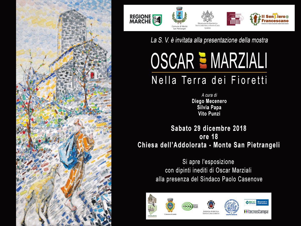 Mostra “Nella terra dei Fioretti”, dedicata ad Oscar Marziali.