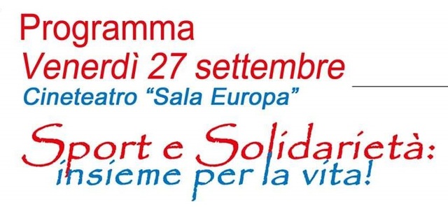 Convegno AVIS "Sport e Solidarietà: insieme per la vita".